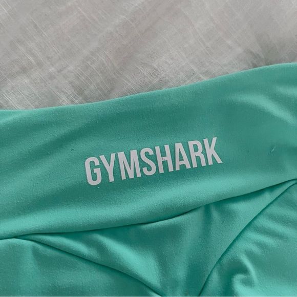 Gymshark Mint Green Mesh Logo Leggings - Picture 11 of 12